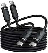 toocki USB C Cable [2Pack,10ft] 60W Fast Charging Type C Silicone Flow Cord Compatible with iPhon...