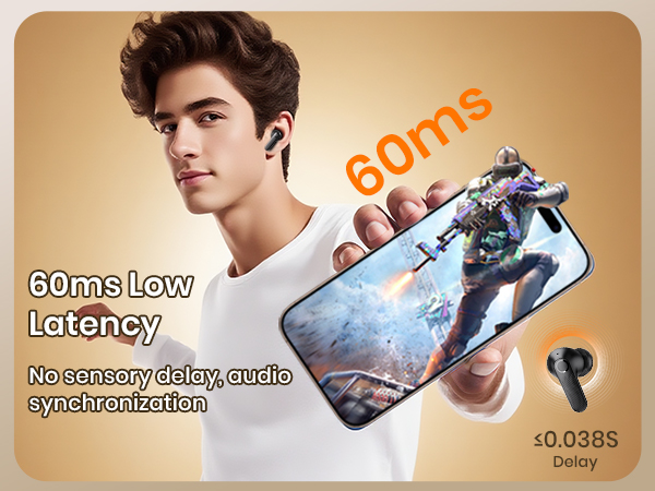 5.4 Headphones Deep Bass Stereo Mini ANC Wireless Earbuds Bluetooth Bluetooth in Ear Buds