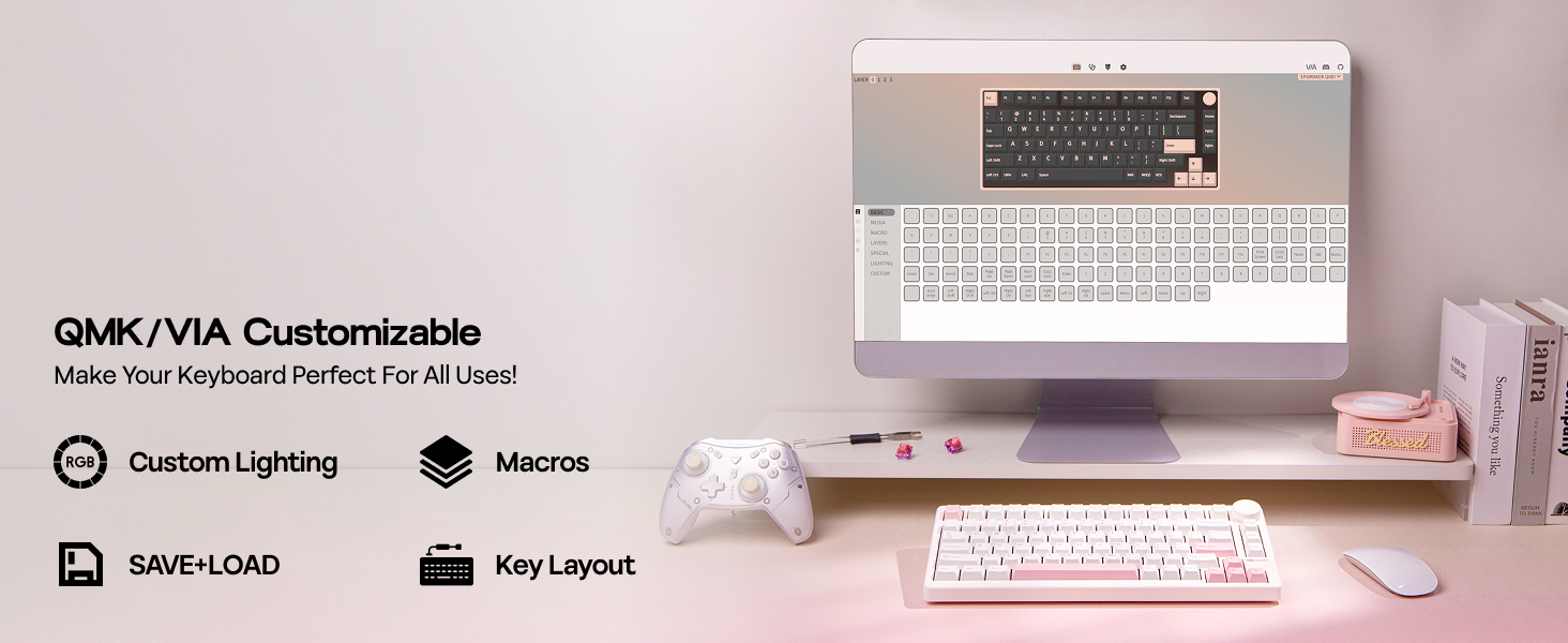 Programmable Wireless Gaming Keyboard
