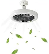 Souxgjey Socket Fan Light with Remote,E26/E27 Screw-in Light Socket Fan,Dimmable 3000K-6000K LED,...