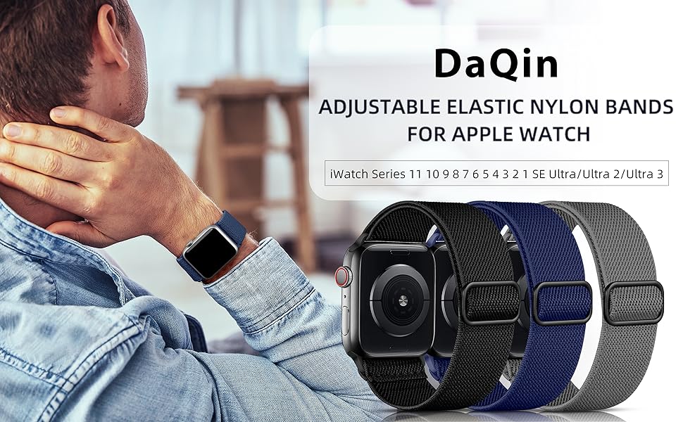 DaQin Stretchy Solo Loop Bands for Apple Watch Band