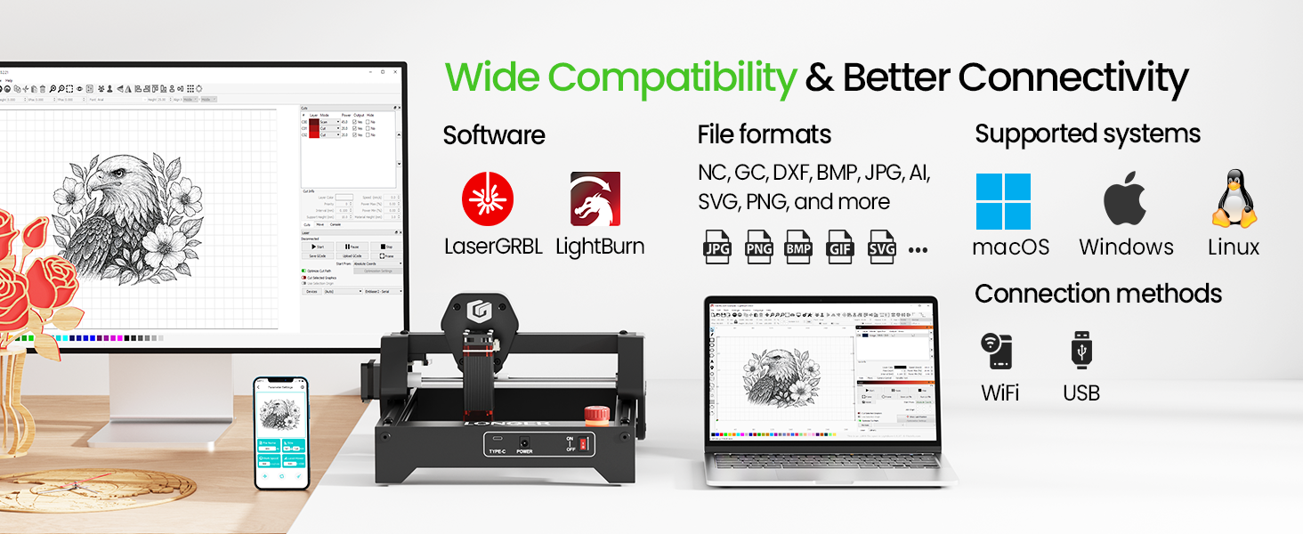 cnc laser cutter and engraver machine