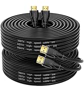 kanmis 4K HDMI Cable 30ft2pcs, High Speed Hdmi 2.0 Cables &amp;4K@60Hz 2K 1080P, Ultra High Speed Gol...