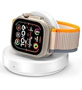 ZAPOGO Portable Magnetic Charging Dock for Apple Watch, Wireless Fast Watch Charger Stand with Ch...