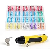 Amliber 400PCS Solder Seal Wire Connectors with Heat Gun, Solder Stick Wire Connectors Solderstic...