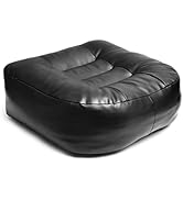 6 Inch Extra Thick Leather Booster Car Seat Cushion for Adult