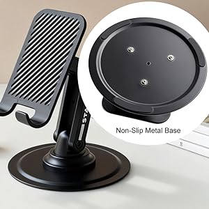 metal base phone stand