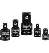 HORUSDY 5-Piece Impact Socket Adapter and Reducer Set, 1/4-Inch Hex Shank Socket to Drill Adapter...