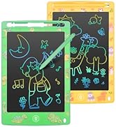 LCD Writing Tablet 8.5 Inch 2 Pack Colorful Screen Electronic Writing Drawing Pads Doodle Board f...