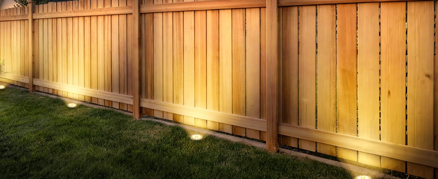 solar fence lights
