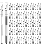 Jetmore 72 Pack Craft Knife Exacto Knife, Steel Hobby Knife Precision 2 Handles Knifes with 70pcs...