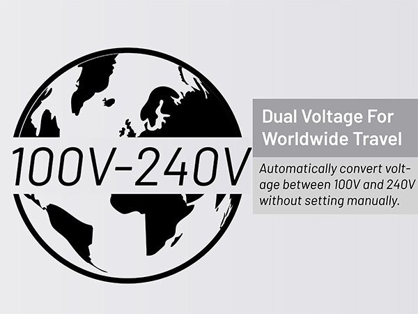 Dual voltage for worldwide travel