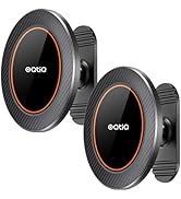 OQTIQ Magnetic Car Phone Mount Holder, Dashboard Mount with 3M Adhesive, Black Carbon Fiber, Alum...