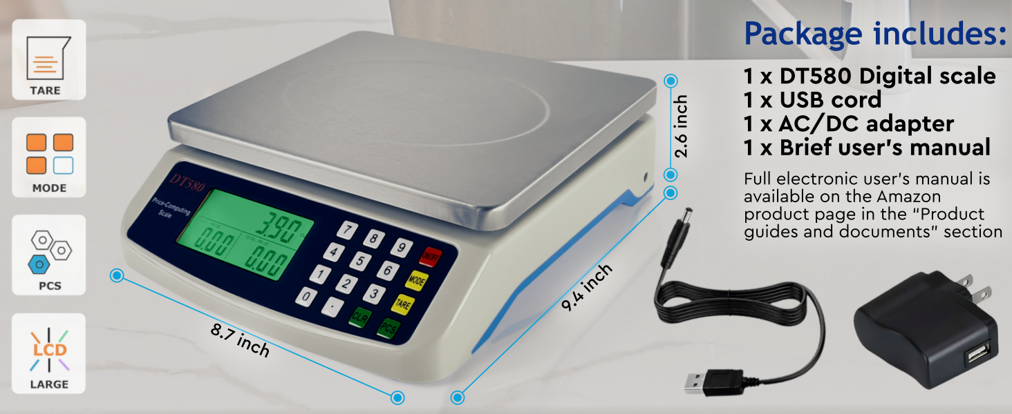 DT580 digital scale balance
