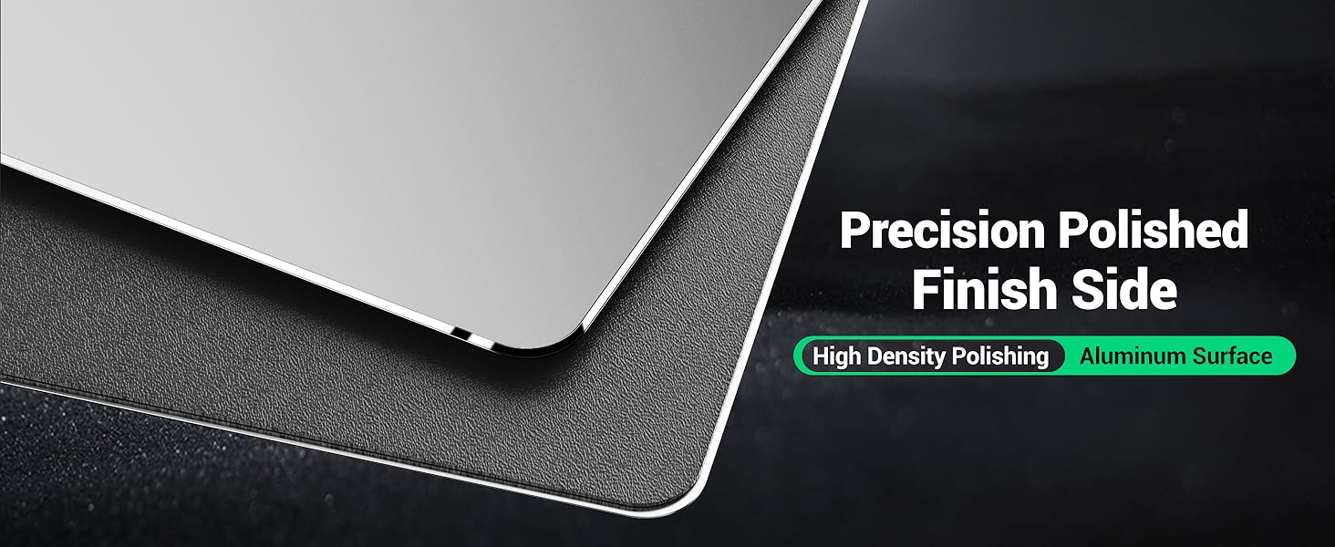 apple mouse pad hard metal mac aluminum magic glass mouse pad imac grey modern gray silver laser