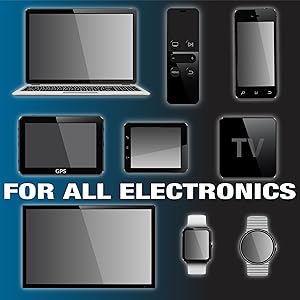 Clean laptops, car consoles, phones, TVs, game consoles, cameras, lenses, tablets, monitors and more