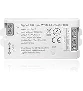 TUNICHX ZigBee 3.0 LED Controller C02Z CCT Dual White LED Strip Bulb Dimmer Compatible with Echo ...