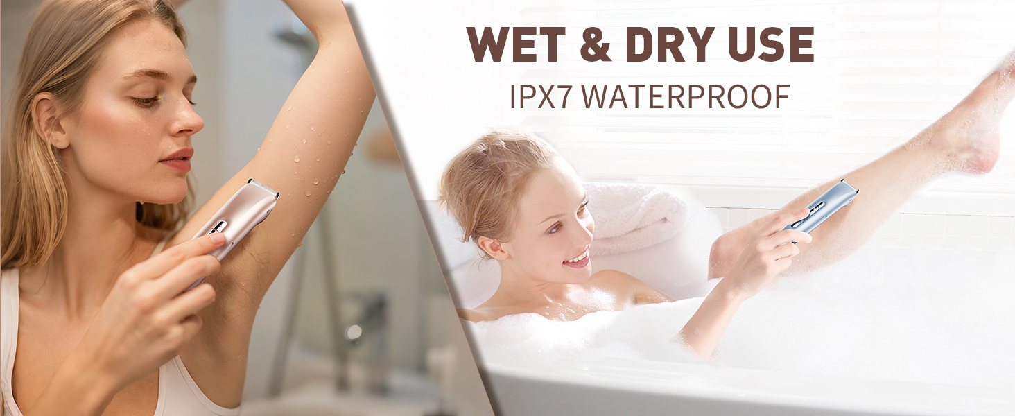 Wet Dry Use electric shaver for women