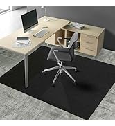 QQPONY Office Chair Mat, 60"x46" Chair Mat for Carpeted Floors, Heavy Duty Computer Desk Chair Ma...