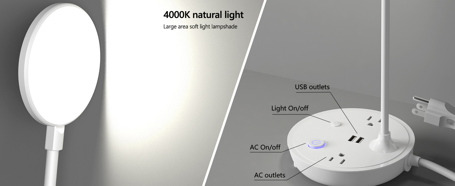 Small White Desk Lamp 004