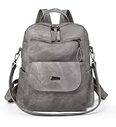 WYFJNX PU Leather Backpack Purse for Women Fashion Multipurpose Design Handbag Ladies Shoulder Ba...