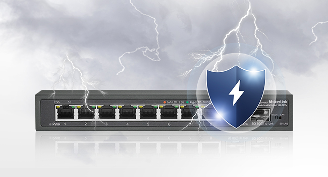 8-Port 2.5G Ethernet Switch with 2-Port 10G SFP+