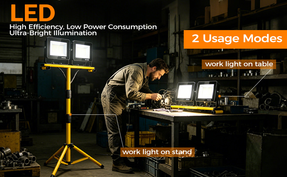 work light with stand