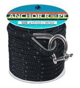 Anchor Rope 100 Ft, Double Braid Nylon Anchor Line with 316 Stainless Steel Thimble, Boat Anchor ...