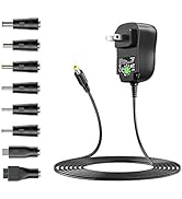 Basicvolt 12W Universal Power Supply 12V 9V 7.5V 6V 5V 4.5V 3V 1A AC to DC Adapter for Led Strip ...