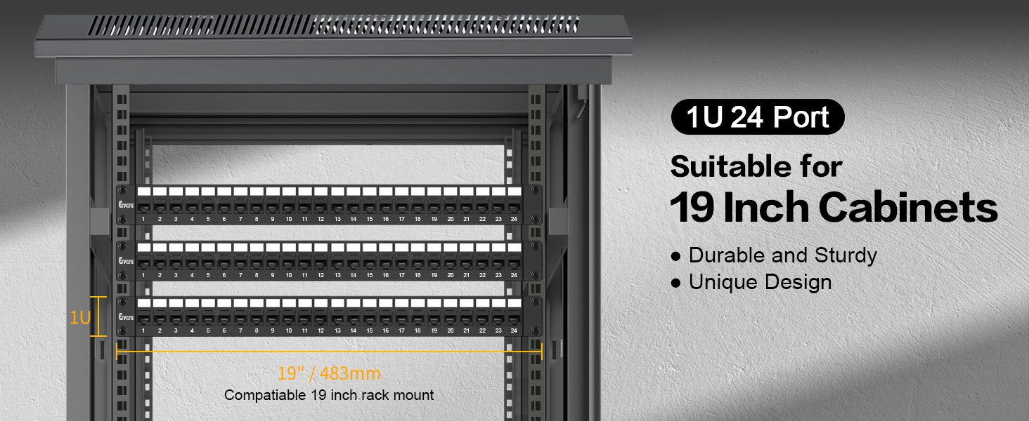 24port keystone patch panel