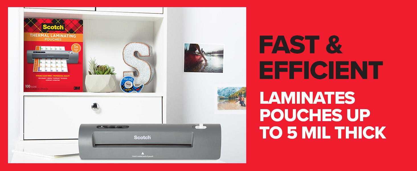 Fast &amp;amp; Efficient Laminates pouches up to 5 mil thick