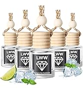 Car Air Freshener Hanging - Cute Car Fragance Oil Diffuser - Reusable Bottle with 45+ Days Long L...