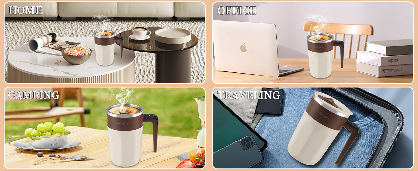 Self Stirring Coffee Mug with Temperature Display