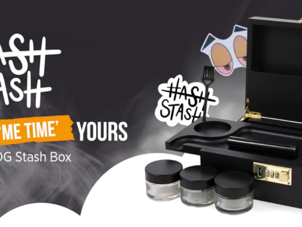 HASHSTASH The OG Storage Box - Large Bamboo Box with Combination Lock