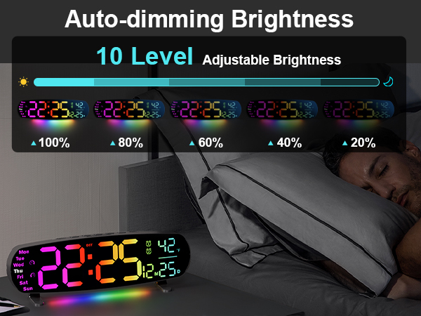 led digital wall clock