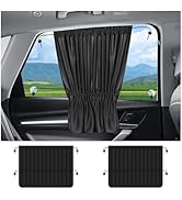 2PCS Car Window Shades,Stretchable Car Curtains for Sunburn Protection &amp; Interior Cooling,Univers...