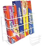Evelots Kitchen Wrap Organizer - 2 Pack - Hold up to 4 Plastic, Foil, Paper, Wax - Cabinet Door, ...