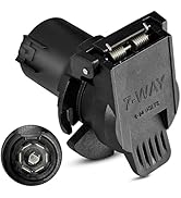 Oyviny USCAR to RV 7 Way Trailer Plug Adapter, Twist Lock Vehicle Side USCAR 7 Way Plug for GM/Ch...