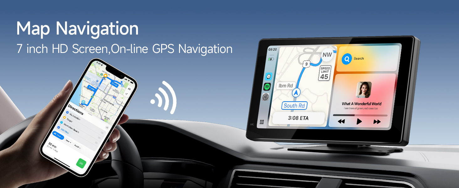 portable carplay with GPS