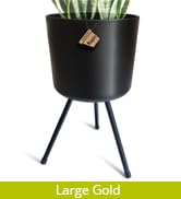 magarz Mid-Century Metal Flowerpot with Stands, Stylish Modern Floor-Standing Flowerpot,Suitable ...