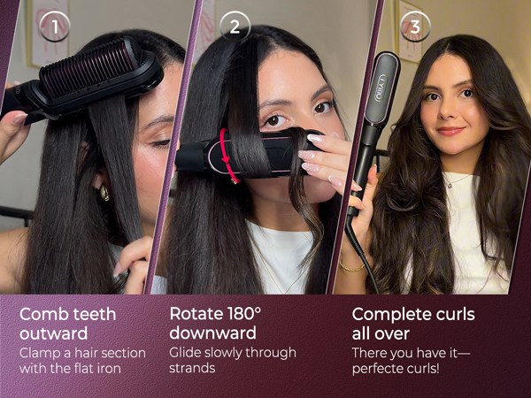 TYMO Flat Iron Hair Straightener Brush