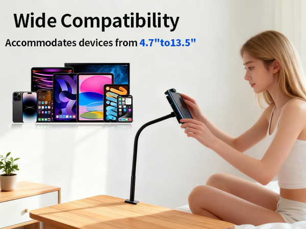 Gooseneck iPad Holder Clamp Mount