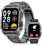 LIMIGE Smart Watch for Men's 2.01" 1000mAh IP68 Military Sports 24/7 Health | Large Touch Screen