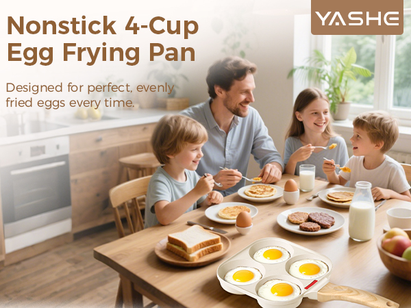 4 Hole Egg Frying Pan For Breakfast