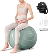 YOTTOY Anti-Burst Exercise Ball for Working Out, Yoga &amp; Pregnancy, Extra Thick Workout Ball for P...