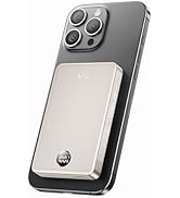 iWALK Magnetic Portable Charger, Qi2 Certified 15W Magnetic Power Bank with LED Display, 30W PD F...