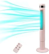 Antarctic Star Tower Fan Portable Electric Oscillating Fan Quiet Cooling Remote Control Standing ...