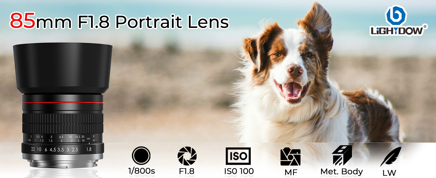 85mm f1.8 Portrait Lens