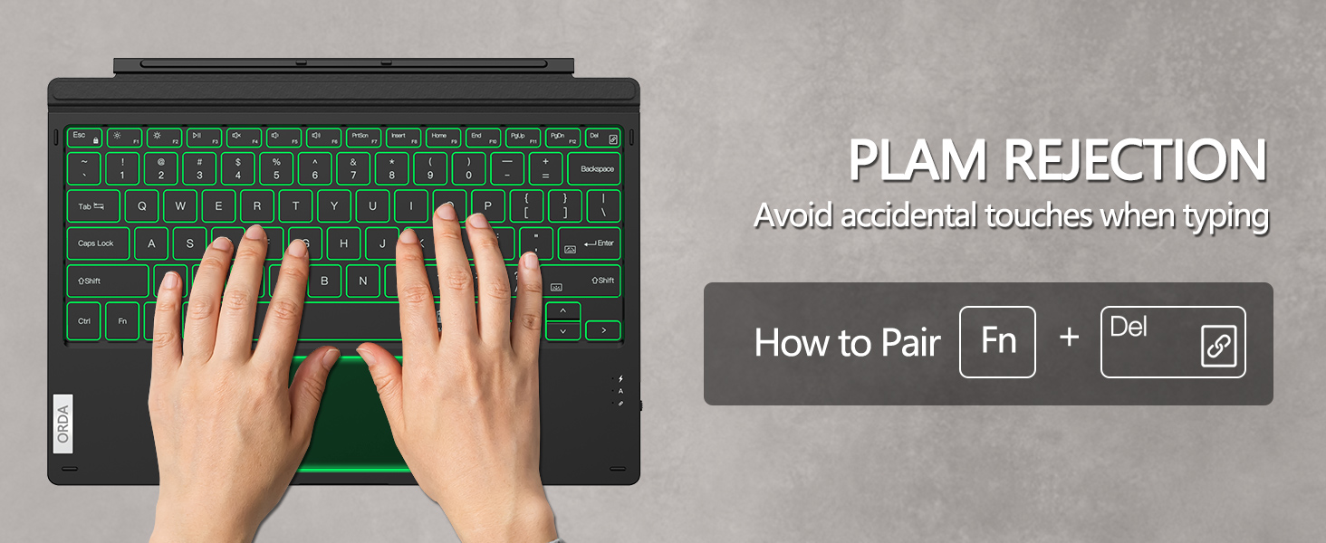 surface pro keyboard for 7+/7/6/5/4/3 Microsoft surface pro keyboard type cover wireless bluetooth