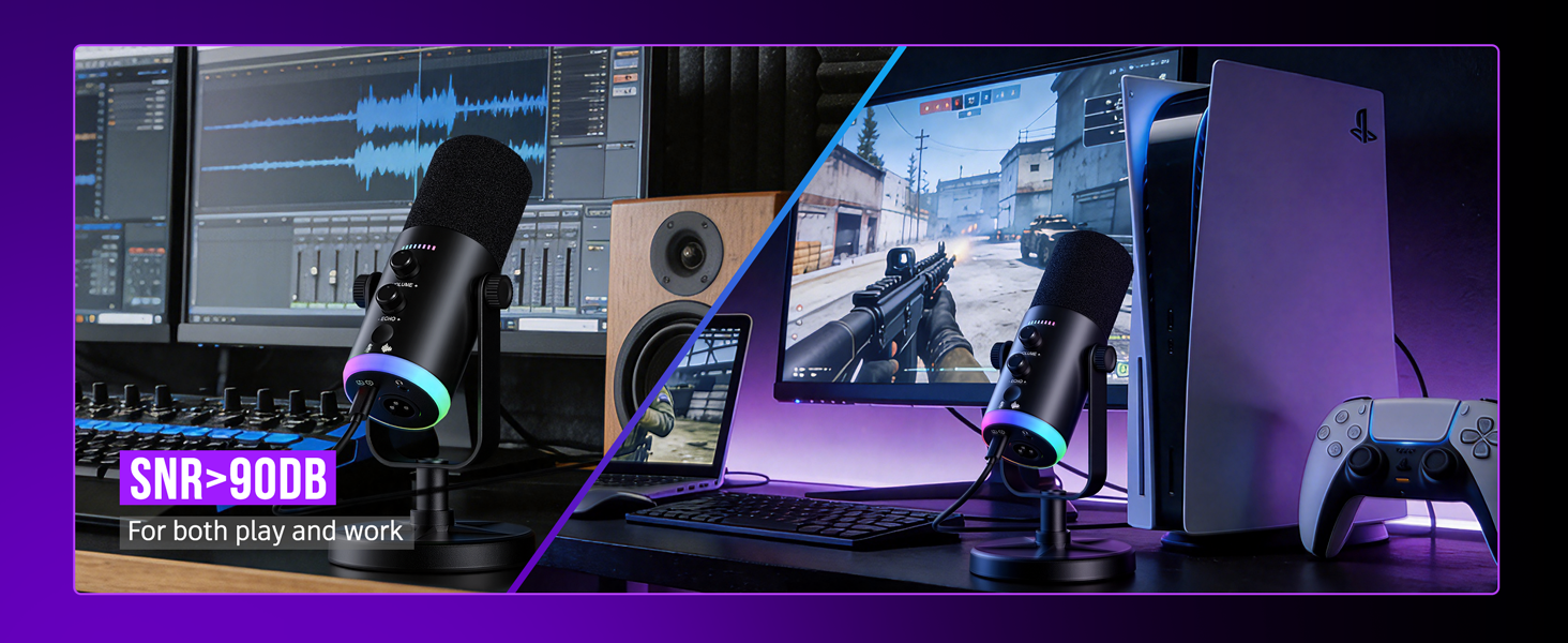 Microphone for both play and work